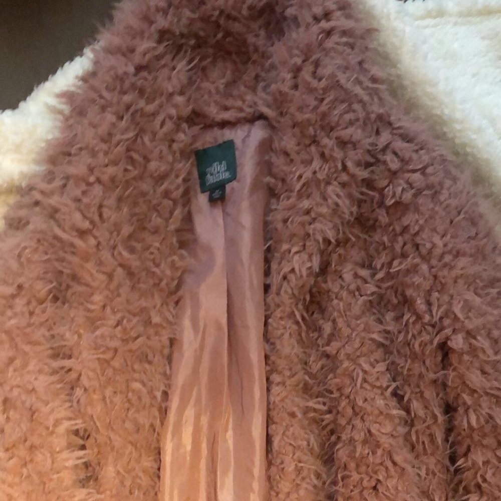 Wild fable faux fur jacket size XS